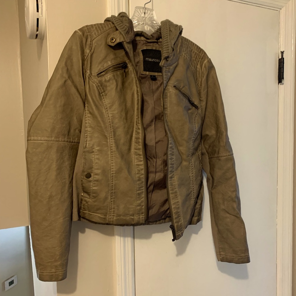 Faux leather jacket